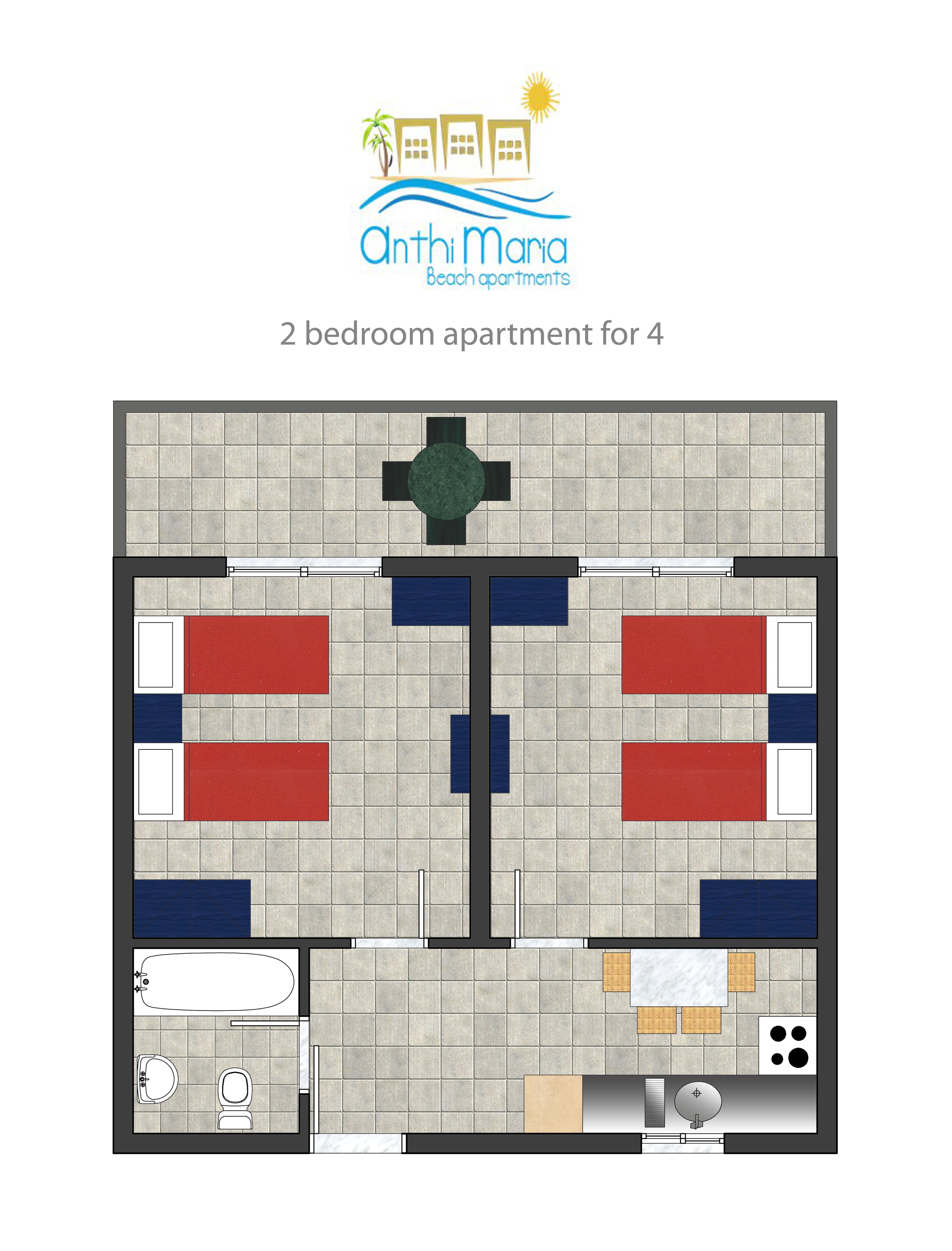 Anthi Maria Beach Apartments Pefki  Екстер'єр фото